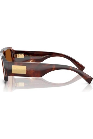 Dolce Gabbana Dg 4482 322273 57 Erkek Pilot Kırçıllı Kırmızı Kemik Güneş Gözlüğü Kahverengi