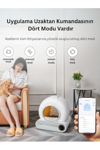 Aıcat Akıllı Kedi Tuvaleti Kum Kabı