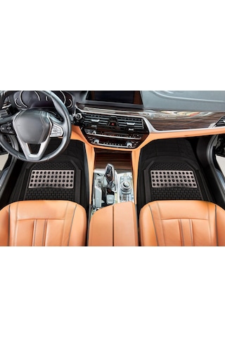 Bmw X2 F39 2018 Sonrası Model Uyumlu Siyah- Gri Krom Renk Premium Oto Paspas Seti