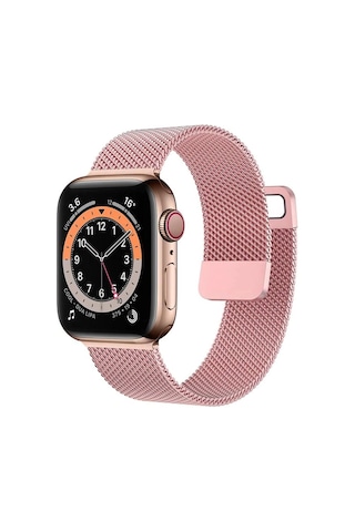 Forzacase Apple Uyumlu Watch 11 42mm İle Metal Mıknatıslı Kordon Kayış - Fc158
