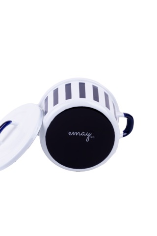 Rainpot Stripe Emaye Tencere 16cm