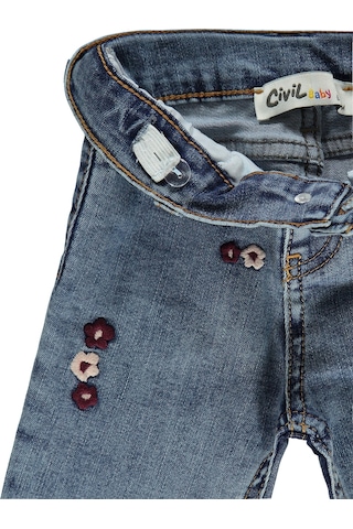 Civil Baby Kız Bebek Pantolon 6-18 Ay Orta Mavi Orta Mavi
