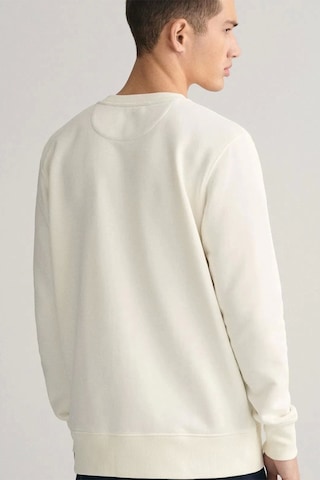 Gant Gent Erkek Krem Regular Fit Sweatshirt Krem