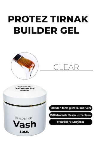 Vash Protez Tırnak Jeli Clear 50 ML