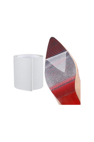 Homyl Taban Çıkartmaları Aksesuarlar Ayakkabı Kare Çubuğu Şeffaf 10x50cm