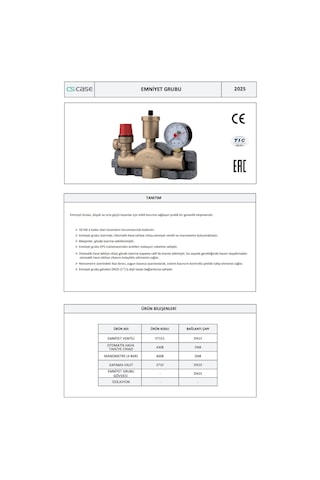 Case Kazan Emniyet Grubu 3925 - 1'' Yalıtım Ceketli