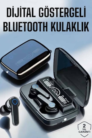 Bluetooth Kulaklık Dijital Göstergeli Kablosuz Uzun Pil Ömrü - Lisinya Standart