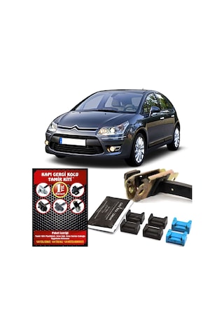 Barrer Citroen C4 Kapı Gergi (Limitör) Tamir Kiti (2 Kapı Set) 2004-2011