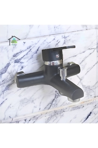 Mintev Siyah Ultra Lüks Banyo Bataryası Siyah