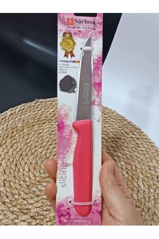 Sürmene 61004 Mutfak Bıçağı 9,50 Cm Nar Çiceği Çok Renkli