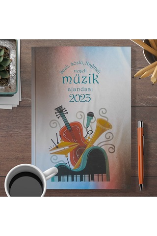 Müzik Ajandası 2021-2022-2023-2024 Koleksiyon Turuncu