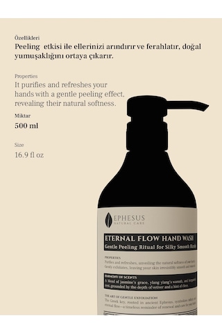 Eternal Flow Hand Wash Arındırıcı Ve Canlandırıcı Peeling Etkili Doğal El Yıkama Jeli 500ml