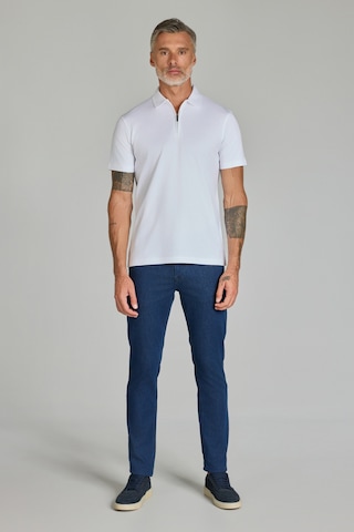 Bisse Fermuarlı Polo Yaka Beyaz Erkek Tshirt Ts25y25107 D01 Beyaz