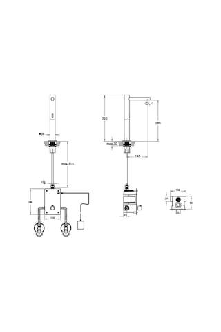 VitrA Origin A4722136Wtc Temassız Elektrikli Lavabo Bataryası