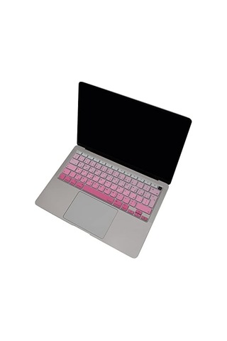 Macbook Air 13 Arapça Klavye Koruyucu A1932 A2179 A2337 M1 Uk Iso Ters L Enter Uyumlu Arabic Keyboard Cover Touch Id Pembe Pembe