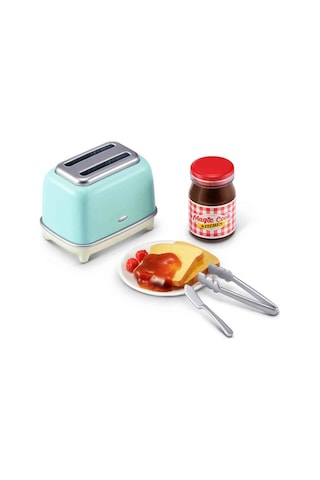 Mini Brands Magic Cook Kitchen Tost Makinesi Mini Mutfak Seti Çalışan Minyatür Oyuncak 3+