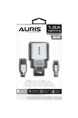 Auris 1.8A 10W Apple Uyumlu iPhone 5 6 7 8 X Xs Max Xr S Plus Hızlı Şarj Cihaz