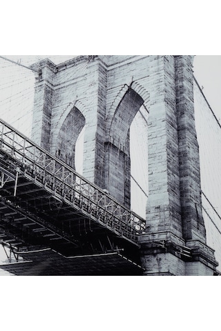 Brooklyn Brıdge Çerçeveli Cam Tablo 60x90cm