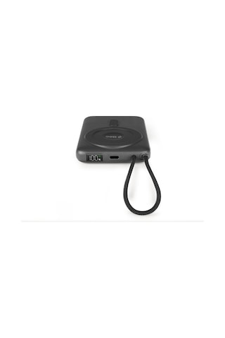 Ttec Recharger M Lcd 10.000mah Magsafe Uyumlu Pd 20w Usb-c Dahili Kablolu Stantlı Taşınabilir Hızlı Siyah