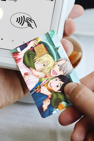 Yuri On Ice Kart Kaplama Sticker 8 Adet Çok Renkli