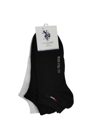 U.S. Polo Assn. U.s. Polo Assn. Erkek 3'lü Patik Çorap James Siyah
