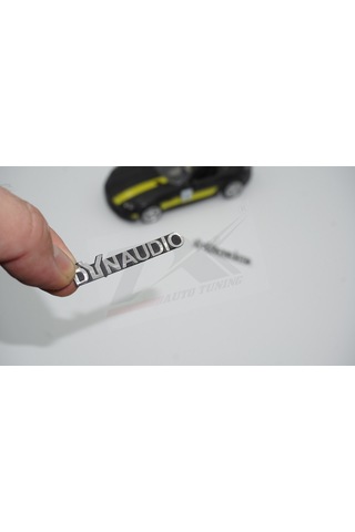 Dynaudio Logo Hoparlör Krom Metal Tırnaklı Logo Amblem 2 Li Set N11.2856