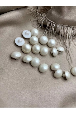 Raushdaryn İnci Fildişi Düğme 13 Mm 169143720