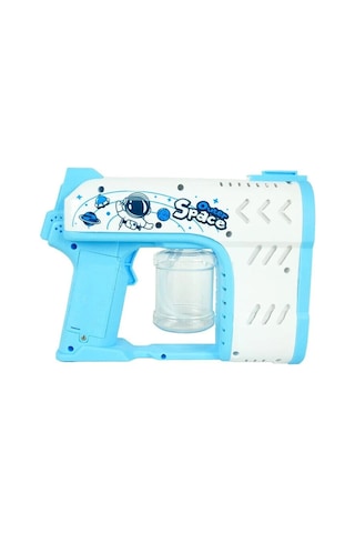 Bubble Blaster Işıklı Ve Müzikli Çift Başlıklı Köpük Tabancası Double Head Bubble Gun - Mavi