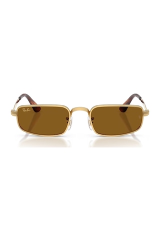 Ray-ban Rb 3927 00133 54 A Ap Rocky Unisex Dikdörtgen Gold Metal Güneş Gözlüğü Altın