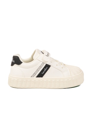 United Colors Of Benetton Beyaz Cırtlı Bağcıklı Unisex Çocuk Spor Ayakkabı Bnı-11558 P