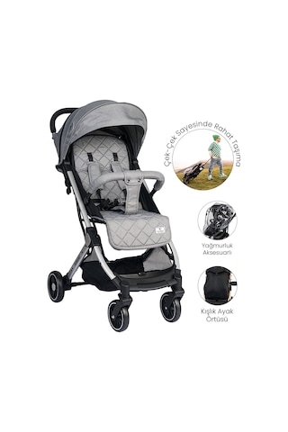 Lorelli Fiorano Kabin Bebek Arabası Dolphin Grey Gri