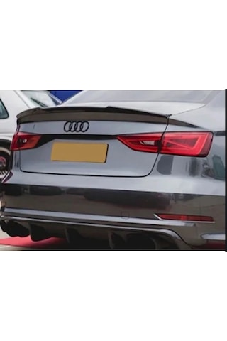 Audi A3 Sedan Yarasa Votex Bagaj Üstü Spoiler Parlak Siyah Parlak Siyah