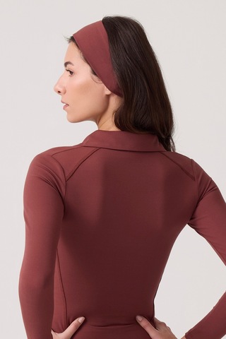 Los Ojos X Ece 2 Li Spor Saç Bandı 7,5 Cm Sports Headband Siyah - bordo