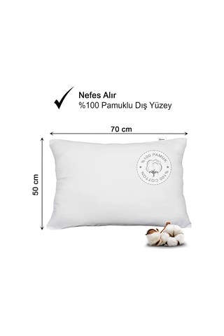 Vionel Home 900 Gr Antialerjik Boncuk Silikon Dolgulu Yastık - 2 Adet Çok Renkli