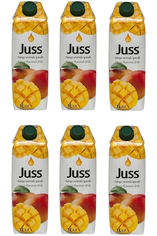 Juss Mango Aromalı İçecek 1 Lt X 6 Adet