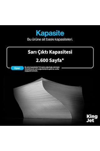Kingjet Hp Uyumlu Ce412a 305a Sarı Standart Kapasiteli Tekli Çipli Muadil Toner Laserjet Pro 400 Color Mfp M475dn 11850864