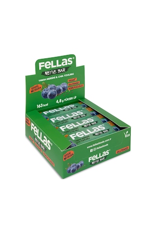 Fellas Chia ve Yaban Mersini Meyveli Bar 12 x 40 G