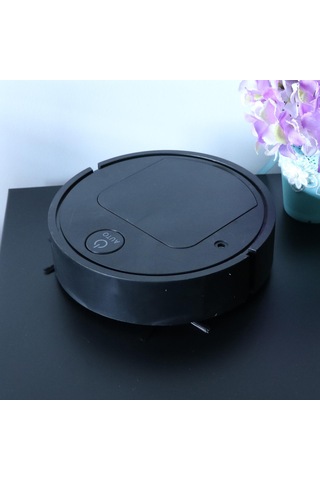 Magideal Suntek Halı Ev Ofis Için Temizleyici 1800PA Kompakt Robot Süpürge Siyah