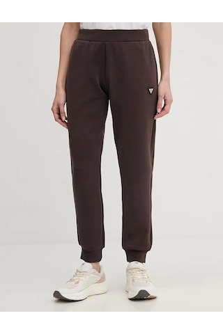 Guess Logo Band Scuba Kadın Jogger Pantolon V4yb08kcay2 Kahverengi