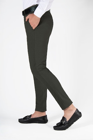 Terapi Men Koyu Yeşil Slim Fit Pamuklu İtalyan Kesim Pantolon Koyu Yeşil