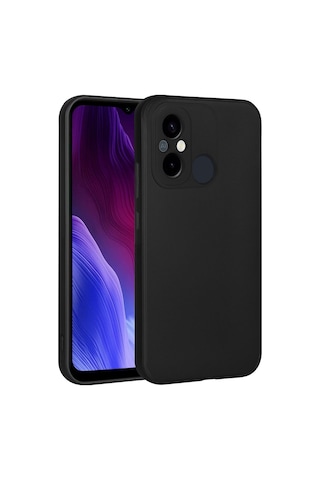 Case 4u Xiaomi Redmi 12c Kılıf Kamera Korumalı Klasik Mat Renkli Yumuşak Premier Silikon
