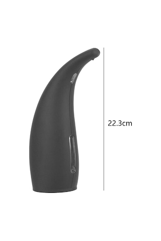 Xurunkeji Ev, Mutfak Ve Ofis İçin Kızılötesi Sensörlü 300ml Otomatik Sabunluk Temassız Sabunluk Siyah