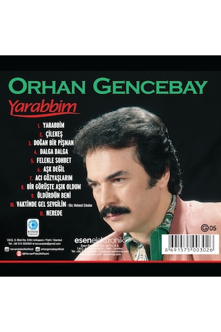 Orhan Gencebay - Yarabbim Cd
