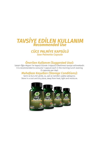 Gökçek Şifa 1000 MG Cüce Palmiye Saw Palmetto Capsule 60 Kapsül