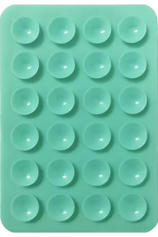 Maks Technology Kare Öpücüklü 03 Mkst Çift Taraflı Silikon Tutucu 5,50cm X 8cm - Turkuaz Turkuaz