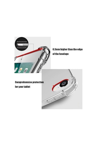 Pilanix Apple Uyumlu iPad Pro 12.9 2021 Kılıf Ultra Korumalı Şeffaf Ant