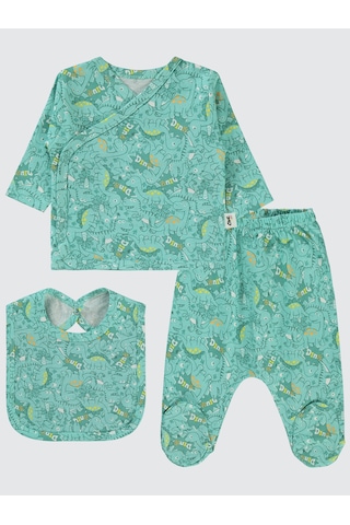 Civil Baby Erkek Bebek Zıbın Takımları 0-1 Ay Mint Mint