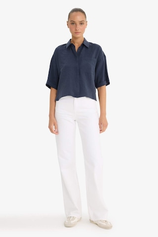 Defacto Loose Fit Modal Kısa Kollu Gömlek F9331ax25aunv256 Lacivert