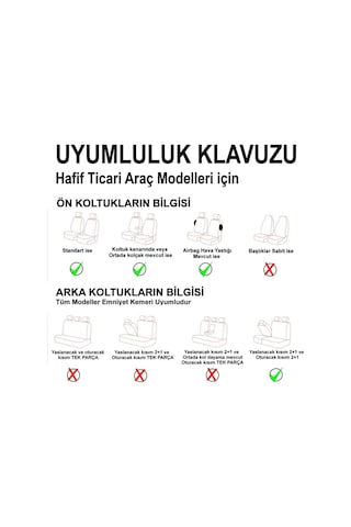 Fiat Doblo 2015-2022 2+1 Parçalı Deri Oto Koltuk Kılıfı Ön Arka Set Bej Antalya Serisi Frsr