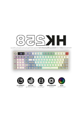 Kablosuz Rgb Gaming Klavye, Tam Türkçe Tuş Takımı